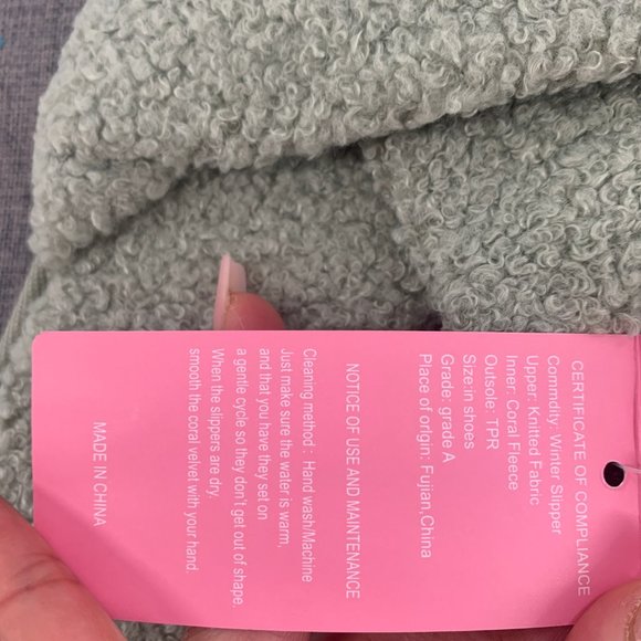 New! Docosy Fuzzy Slippers Green Comfy Crisscross House Shoes Memory Foam - Picture 8 of 9